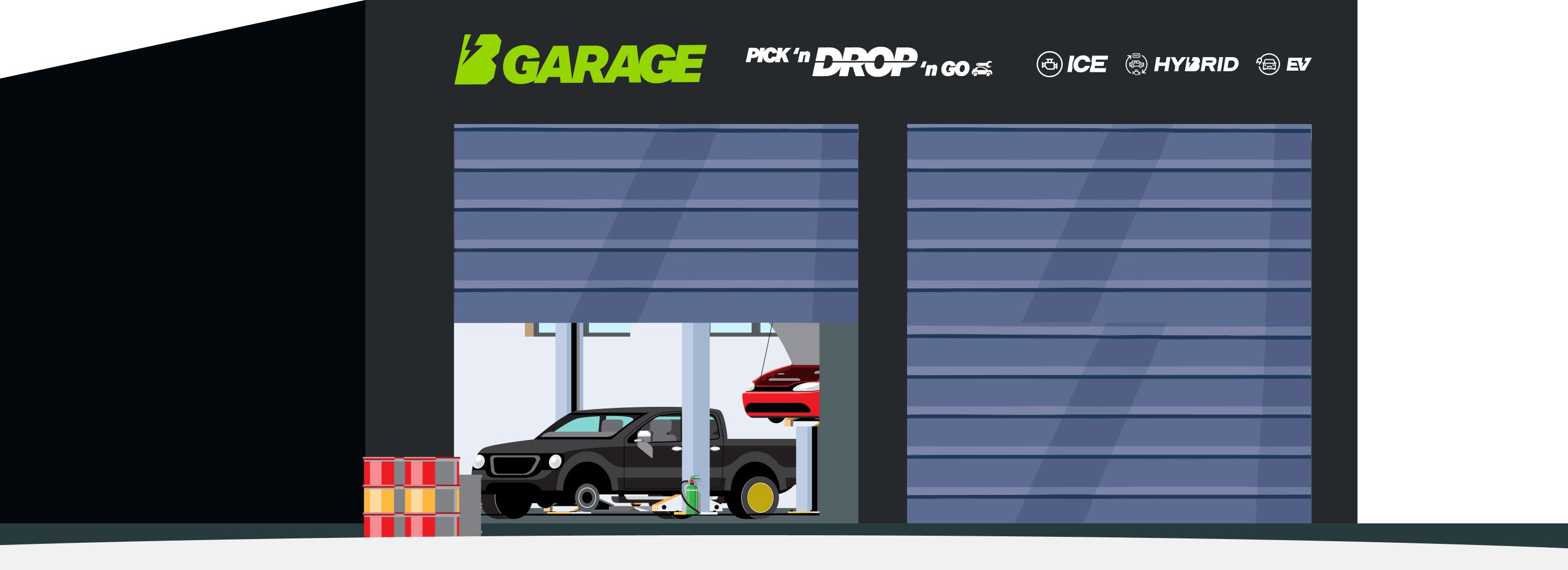 BGarage workshop illustration